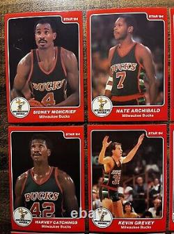 1983-84 Star Basketball Bucks Team Set Short Print