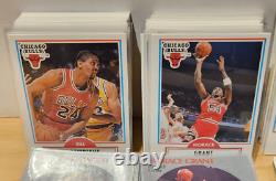 1990-91 Fleer Hoops CHICAGO BULLS 385 CARD LOT Jordan Checklist/Horace/Paxson+++