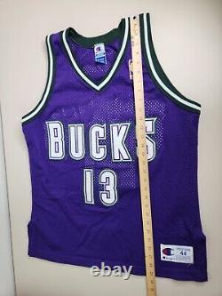 1996-97 Champion Gold Logo NBA Glenn Robinson Milwaukee Bucks Jersey Size 44