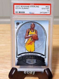 2007 Bowman Sterling #KD Kevin Durant PSA 10 Rookie Card