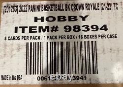 2021-22 Panini Crown Royale Basketball Hobby Box Sealed/Unopened