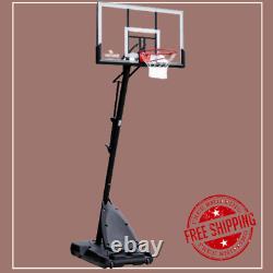 54 Basketball Hoop Portable Goal Pro Slam Breakaway Rim Backboard Adjustable