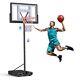 Basketball Hoop Outdoor 10ft Adjustable Height Goal 44 Shatterproof Backboard