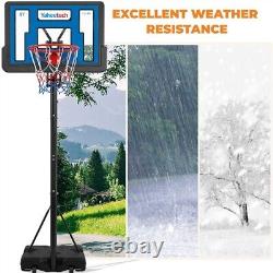Basketball Hoop Outdoor/Indoor Portable Basketball Goal System 10ft Teens/Adults