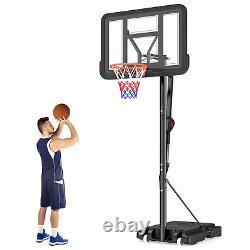 GIKPAL 44 Portable Basketball Hoop System, Height Adjustable 8.2-10FT with 44 S