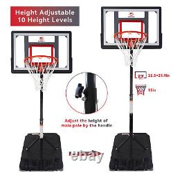 Kids Portable Basketball Hoop Outdoor Adjustable Basketball Hoops Stand System