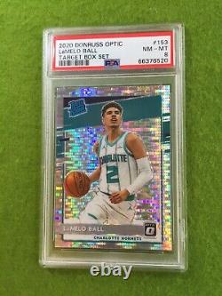 LAMELO BALL SILVER PRIZM PULSAR RATED ROOKIE CARD 2020 Optic MAKE AN OFFER PSA 8