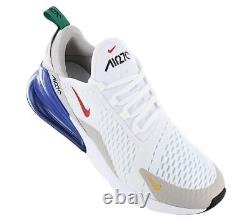 Nike Air Max 270 Shoes White Royal Blue University Red DV3731-100 Men's Sizes
