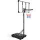 Portable Basketball Hoop & Goal Basketball Stand Height Adjustable 6.2-8.5ft Wit