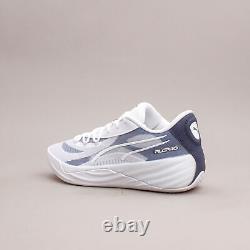Puma Basketball All-Pro Nitro Team White Navy Lime Hoops New Men Shoes 379081-03