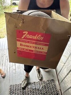 Vintage Franklin Basketball Ball With Laces From Early 1900's