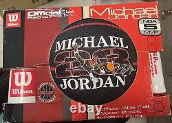 Vintage Michael Jordan Basketball Official Sz. & Wght. Pump & Water Bottle Combo